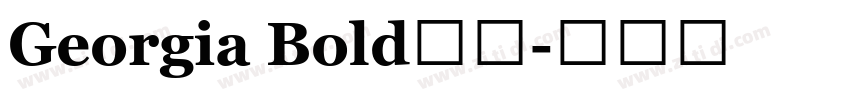 Georgia Bold字体字体转换